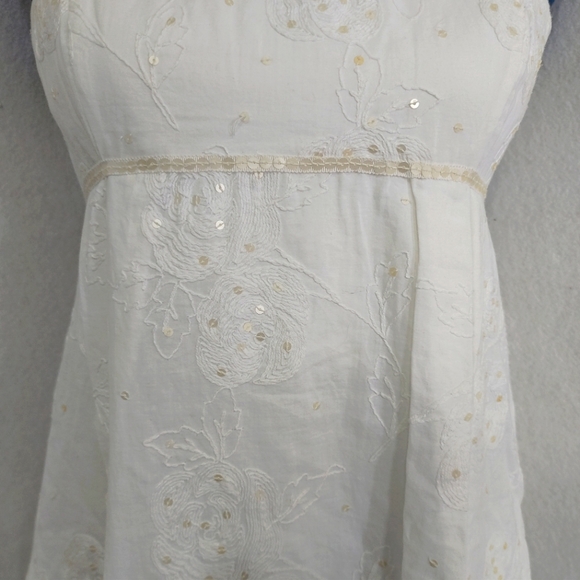 BCBGMaxAzria White w/ Sequins Strapless Dress - Picture 3 of 8